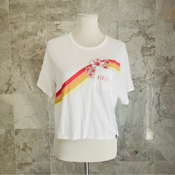 Hurley Seagull Stripes Short Sleeve Pocket Tee - Picture 2 of 7